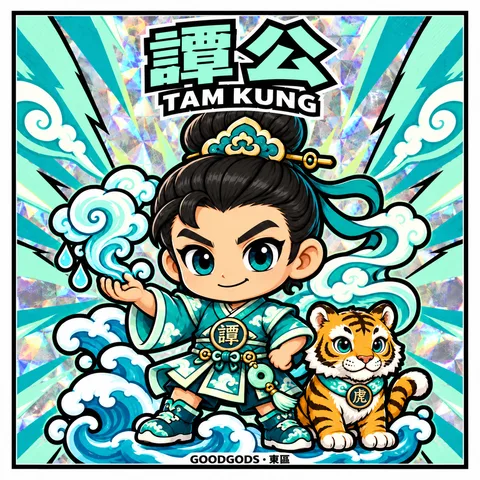No.01 譚公 正面：角色插畫