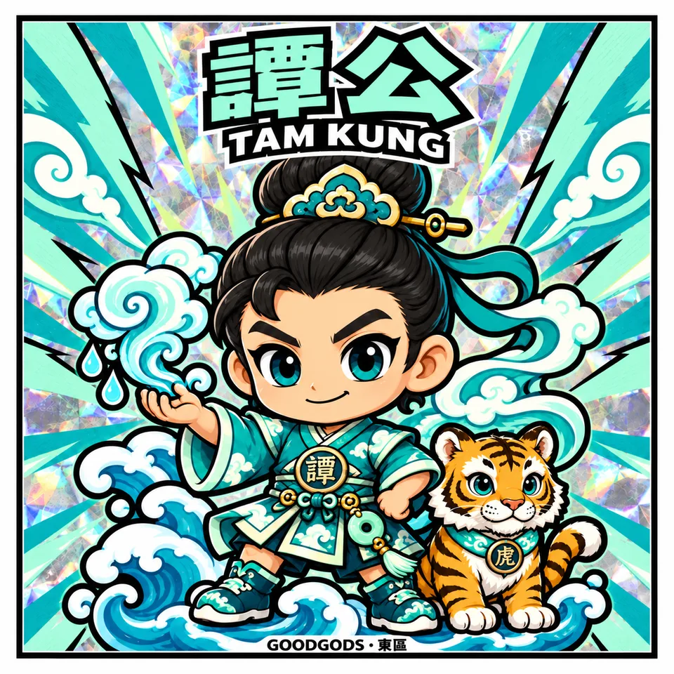 No.01 譚公（東區）幻彩貼紙正面
