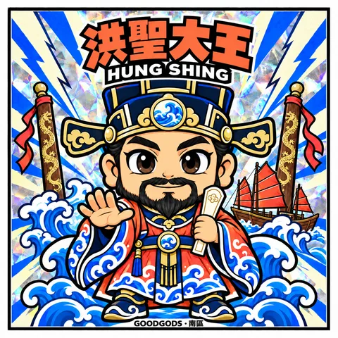 No.02 洪聖大王 正面：角色插畫