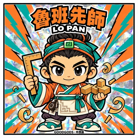 No.04 魯班先師 正面：角色插畫