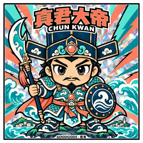 No.10 真君大帝 正面：角色插畫