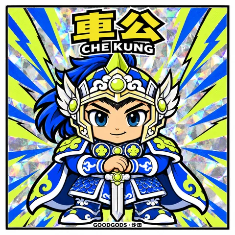 No.12 車公 正面：角色插畫