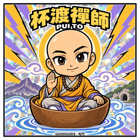 No.15 杯渡禪師 正面：角色插畫