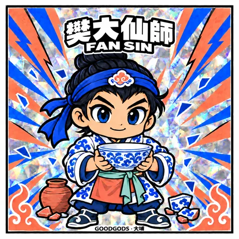 No.16 樊大仙師 正面：角色插畫